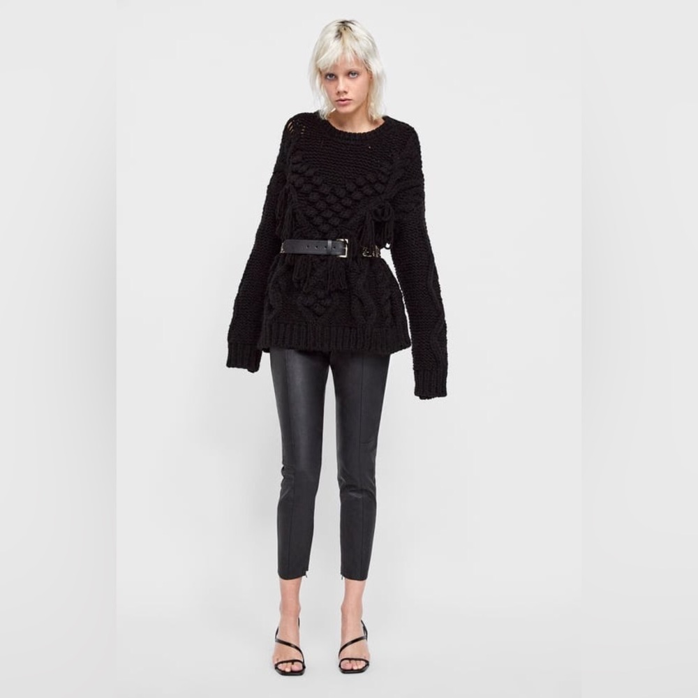 Zara Faux Leather Leggings